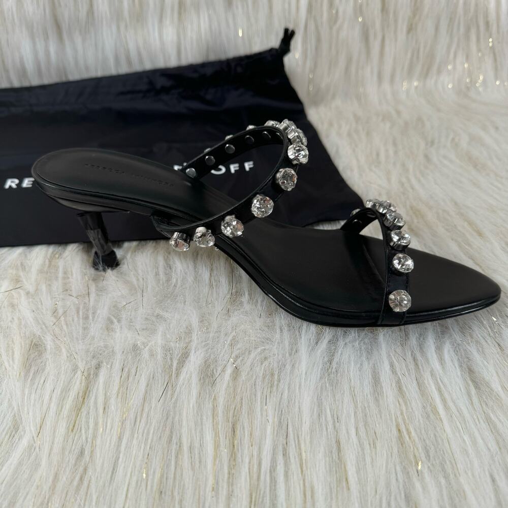 NWT Rebecca Minkoff Juliana Crystal Mule Calf Leather Modern Elegant Size 8 - Picture 5 of 11